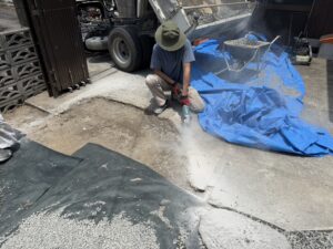 【三豊市山本町ＭＯ様邸】防草シートと砂利敷きでお庭全面雑草対策＆仕上げ (株)カインズガーデン｜香川県の庭仕舞い工事