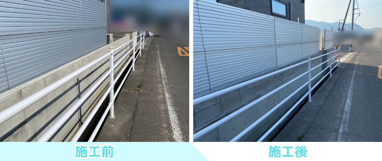 【三豊市豊中町Ｋ様邸】プライバシー保護で安心💓目隠しフェンス工事㊗完工 (株)カインズガーデン｜香川の庭リフォーム工事