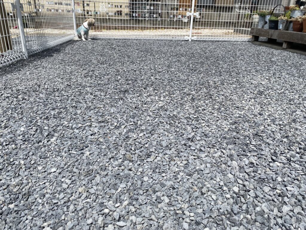 【高松市Ｉ様邸】お庭と花壇の雑草対策＆ドッグランリフォーム工事㊗完工 (株)カインズガーデン｜香川県の庭リフォーム工事