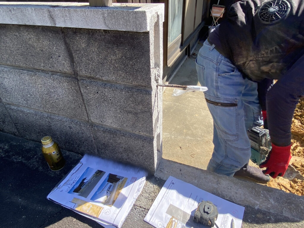 【綾川町ＭＯ様邸】坪庭撤去ＯＫ✨コンクリート基礎の準備をします (株)カインズガーデン｜香川県の庭リフォーム工事