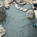【綾川町ＭＩ様邸】枯山水のお庭や裏庭の雑草対策完了✨駐車場周辺のコンクリート打設も完了 (株)カインズガーデン｜香川県の庭リフォーム工事