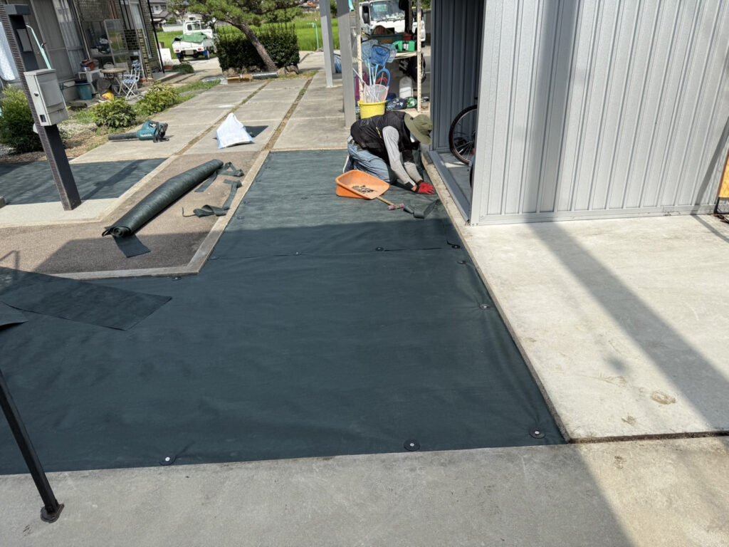 【綾川町Ｏ様邸】人工芝でスッキリ✨鮮やかに広がる緑のお庭㊗完工 (株)カインズガーデン｜香川県の庭リフォーム工事