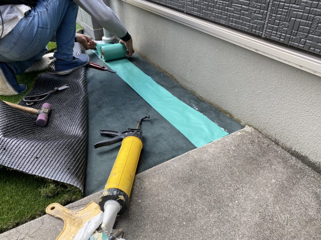 【綾川町Ｏ様邸】人工芝でスッキリ✨鮮やかに広がる緑のお庭㊗完工 (株)カインズガーデン｜香川県の庭リフォーム工事