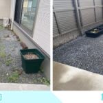 【観音寺市ＳＵ様邸】裏庭＆お家周りスッキリ✨雑草対策工事㊗完工 (株)カインズガーデン｜香川県の庭リフォーム，庭仕舞い