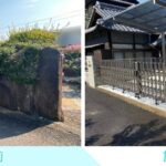 【綾川町ＭＯ様邸】カーポート＆門扉完備で格好良い✨駐車場拡張工事㊗完工 (株)カインズガーデン｜香川県の庭リフォーム工事