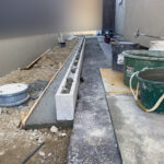 【琴平町Ｉ様邸】庭仕舞い工事｜下地コンクリートやブロック、裏庭コンクリートデッキも進んでいます (株)カインズガーデン