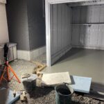 【善通寺市Ｎ様邸】バイクガレージ工事｜ガレージ内コンクリート打設完了 (株)カインズガーデン｜香川県の庭仕舞い工事