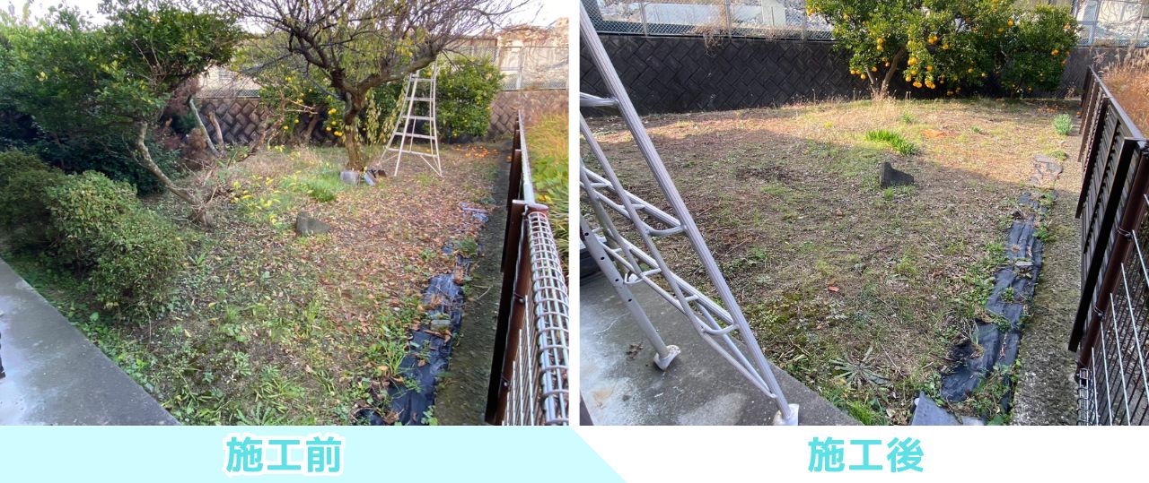 【綾川町Ｍ様邸】庭じまい工事㊗完工｜駐車場広々！お庭は防草シート＆砂利でスッキリ爽快仕上げ✨ (株)カインズガーデン