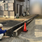 【東讃Ｍ様邸】メッシュフェンス設置工事、本日着工⛑ (株)カインズガーデン｜香川県の庭リフォーム，庭じまい工事