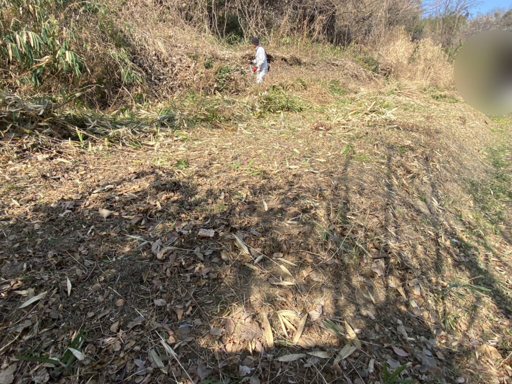 【多度津町Ｓ様所有地】雑草対策工事着工⛑｜伸びた雑草を撤去しスッキリにします (株)カインズガーデン｜香川県の庭仕舞い工事