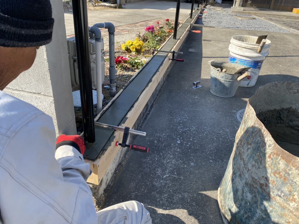 【香川町Ｈ様邸二期】ブロックフェンス工事㊗完工｜軽量メッシュフェンスで安心✨境界面スッキリ完成 (株)カインズガーデン