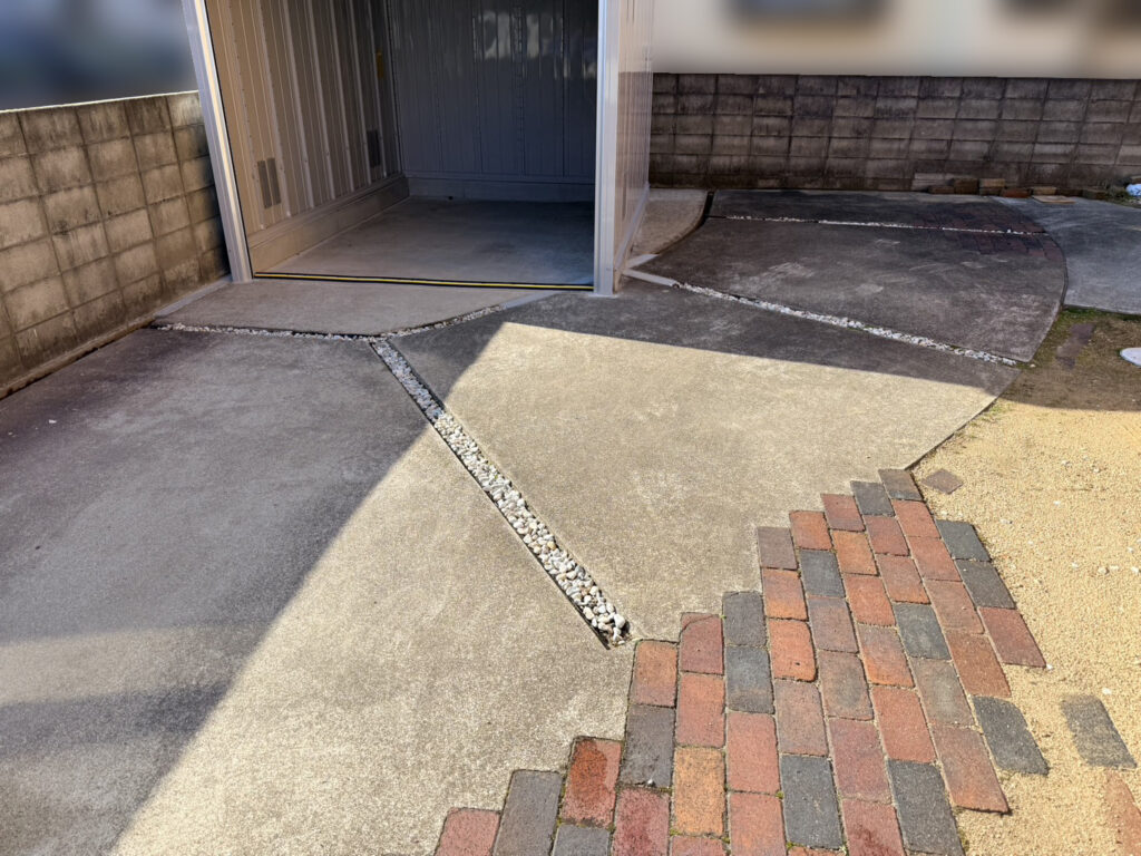 【香川町Ｖ様邸】バイクガレージ工事㊗完工｜間口広々！ハイルーフタイプの格好良いバイク保管庫完成✨ (株)カインズガーデン