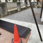 【高松市ＫＵ様邸】雑草対策＆庭仕舞い工事｜裏庭やお家周りの雑草対策，波板ポリカ交換等の仕上げ中 (株)カインズガーデン