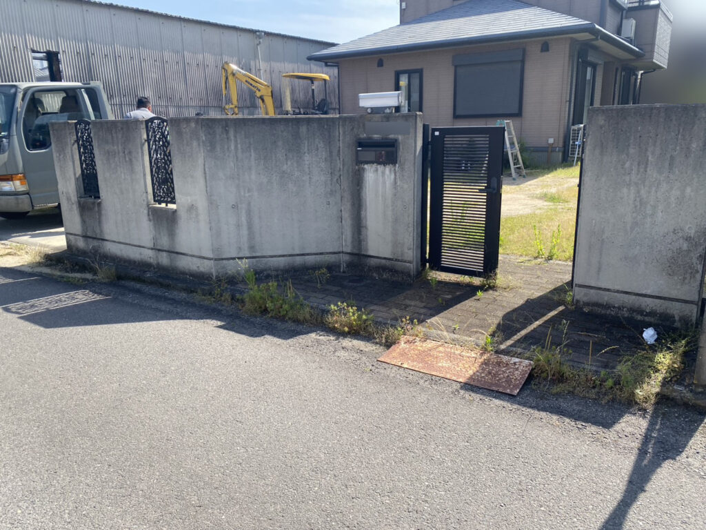 【坂出市Ｏ様邸】庭仕舞い工事着工⛑｜既存の手づくり納屋やテラス屋根撤去，水仙植え替えからスタート (株)カインズガーデン