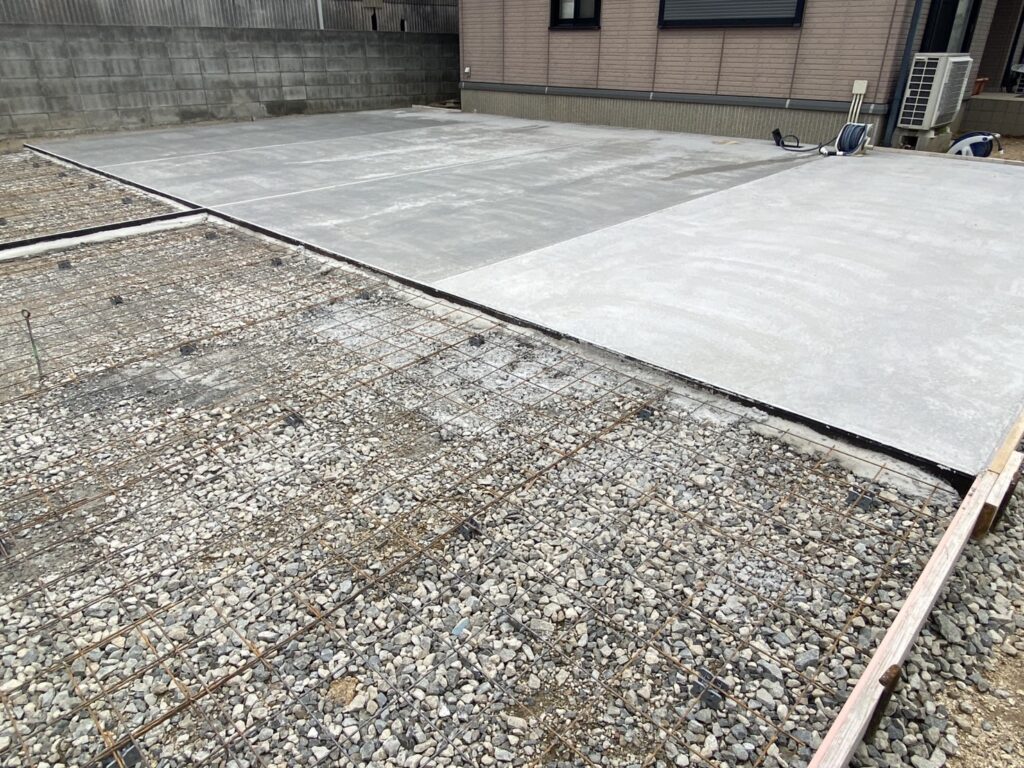 【坂出市Ｏ様邸】庭仕舞い工事｜計３回のコンクリート打設が無事完了✨今週中完工へのラストスパート (株)カインズガーデン