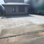 【坂出市Ｏ様邸】庭仕舞い工事㊗完工｜コンクリートのスッキリ広々駐車場完成！雑草対策もバッチリです (株)カインズガーデン