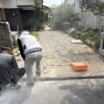 【丸亀市ＴＡ様邸】庭仕舞い工事｜門柱撤去や塀カットし間口を広く✨コンクリート打設準備も進めます (株)カインズガーデン