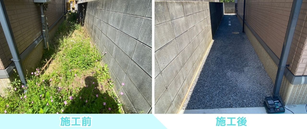 【坂出市Ｏ様邸】庭仕舞い工事㊗完工｜コンクリートのスッキリ広々駐車場完成！雑草対策もバッチリです (株)カインズガーデン