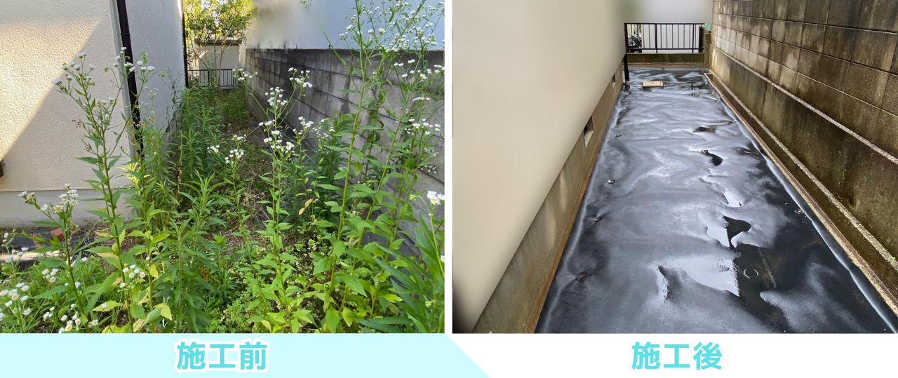 【綾川町Ｋ様邸】雑草対策＆庭仕舞い工事㊗完工｜防草シートや砂利で裏庭＆玄関周りもスッキリ完了✨ (株)カインズガーデン