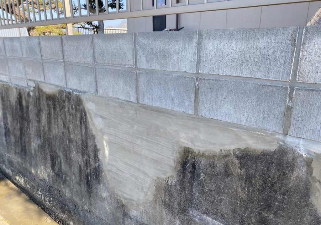 香川県のブロック基礎補修工事