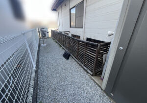 【高松市Ａ様邸】雑草対策工事着工⛑｜雑草や低木・木製フェンスも撤去し、景観スッキリに仕上げます (株)カインズガーデン