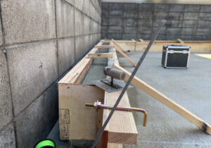 【香川町Ｖ様邸】バイクガレージ工事｜ガレージＲＣ基礎の型枠完了。コンクリートの流し込みも完了 (株)カインズガーデン