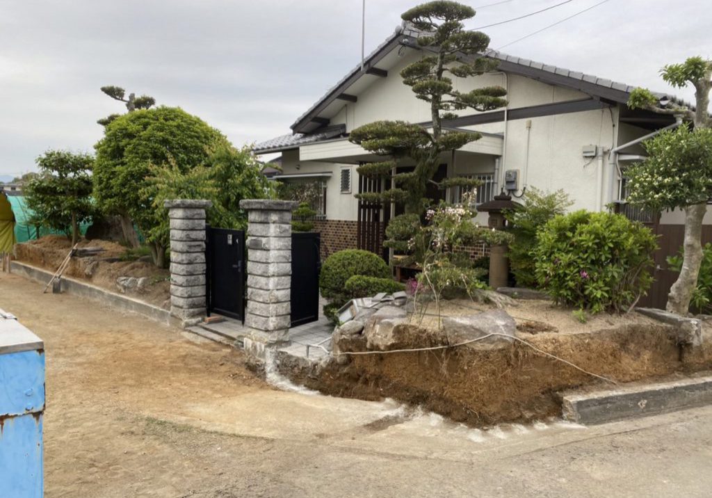香川県丸亀市飯山町 ブロック塀解体撤去工事
