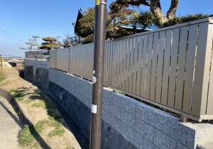 香川県のブロック塀とフェンス工事